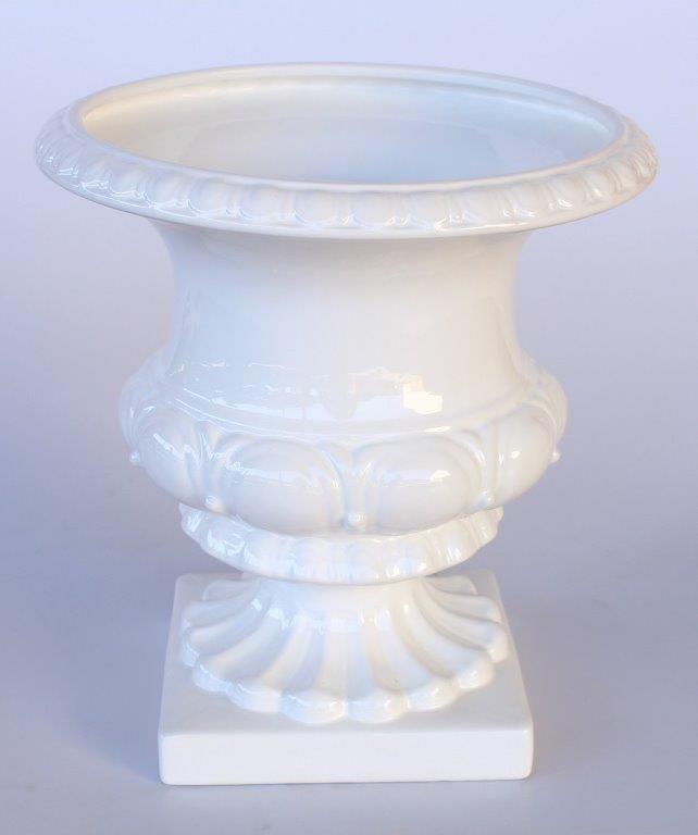 Large White Vase Or Urn